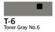 Copic Marker-Toner Gray No.6 T-6